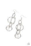 Paparazzi Earring - Park Avenue Princess - White
