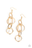 Paparazzi Earring - Park Avenue Princess - Gold