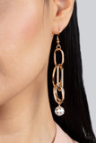 Paparazzi Earring - Park Avenue Princess - Gold