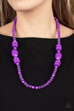 Paparazzi Necklace - Tropical Tourist - Purple