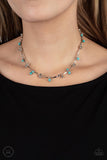 Paparazzi Necklace - Sahara Social - Blue