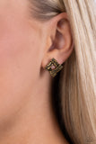 Paparazzi Earring - Times Square Scandalous - Brass