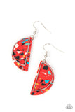 Paparazzi Earring - Flashdance Fashionista - Red
