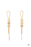 Paparazzi Earring - Bolo Beam - Gold