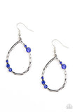 Paparazzi Earring - Shop Till You DROPLET - Blue