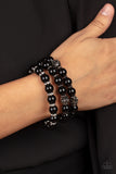 Paparazzi Bracelet - Poshly Packing - Black