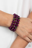 Paparazzi Bracelet - Poshly Packing - Purple