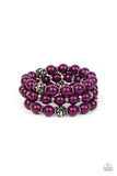 Paparazzi Bracelet - Poshly Packing - Purple