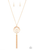 Paparazzi Necklace - Spiraling Sparkle - Gold