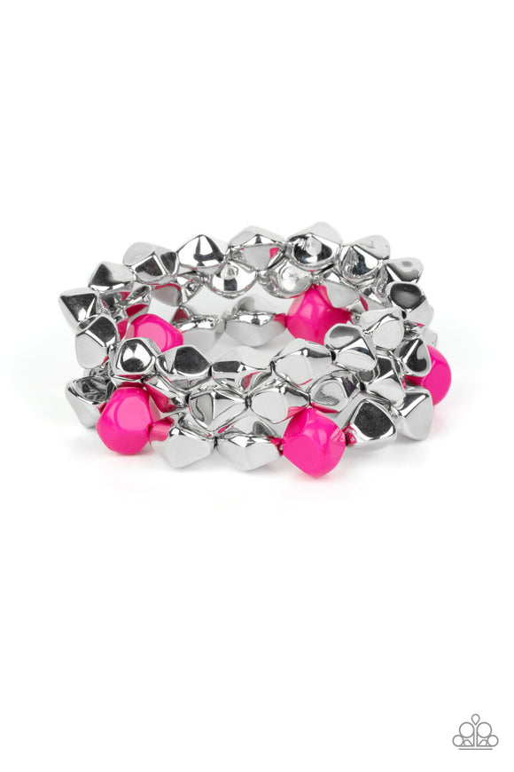 Paparazzi Bracelet - A Perfect TENACIOUS - Pink