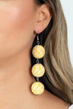 Paparazzi Earring - Laguna Lanterns - Yellow