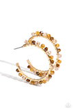 Paparazzi Earring - Halo Hustle - Brown