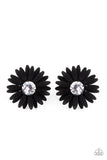 Paparazzi Earring - Sunshiny DAIS-y - Black