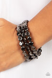Paparazzi Bracelet - HAUTE Stone - Black