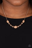 Paparazzi Necklace - Space Glam - Rose Gold