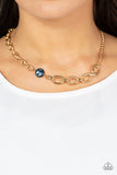Paparazzi Necklace - Picnic in Paris - Blue