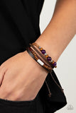 Paparazzi Bracelet - Public In-QUARRY - Purple