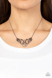 Paparazzi Necklace - Thunderstruck Teardrops - Black