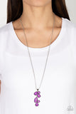 Paparazzi Necklace - Wild Bunch Flair - Purple