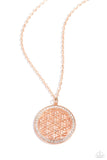 Paparazzi Necklace - Tearoom Twinkle - Rose Gold