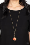 Paparazzi Necklace - Magic Carpet Cruise - Orange