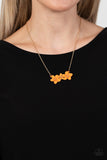 Paparazzi Necklace - Petunia Picnic - Orange