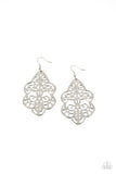 Paparazzi Earring - Festive Foliage - Silver