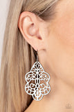 Paparazzi Earring - Festive Foliage - Silver