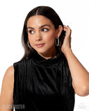 Paparazzi Earring - GLITZY By Association - Gunmetal