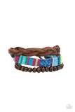 Paparazzi Bracelet - Textile Texting - Blue