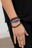 Paparazzi Bracelet - Textile Texting - Blue