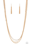 Paparazzi Necklace - Undauntingly Urban - Gold