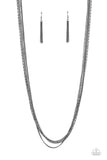 Paparazzi Necklace - Undauntingly Urban - Black