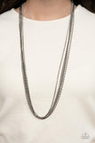 Paparazzi Necklace - Undauntingly Urban - Black