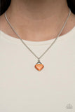 Paparazzi Necklace - Gracefully Gemstone - Orange