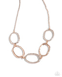 Paparazzi Necklace - Gritty Go-Getter - Rose Gold
