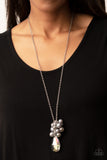 Paparazzi Necklace - Drip Drop Dazzle - Silver