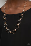 Paparazzi Necklace - Metro Milestone - Rose Gold