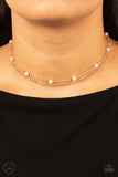 Paparazzi Necklace - Daintily Dapper - Gold