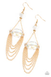 Paparazzi Earring - Ethereally Extravagant - Gold