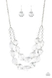 Paparazzi Necklace - Icy Illumination - White
