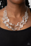Paparazzi Necklace - Icy Illumination - White