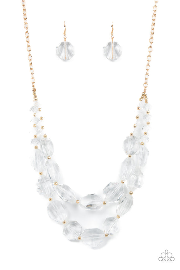 Paparazzi Necklace - Icy Illumination - Gold