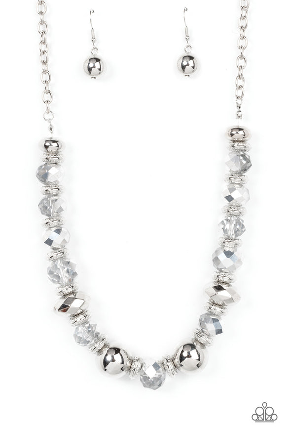 Paparazzi Necklace - Interstellar Influencer - Silver