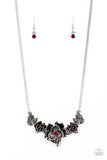 Paparazzi Necklace - Botanical Breeze - Red