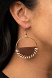 Paparazzi Earring - Lavishly Laid Back - Brown