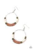 Paparazzi Earring - Earthy Esteem - Brown