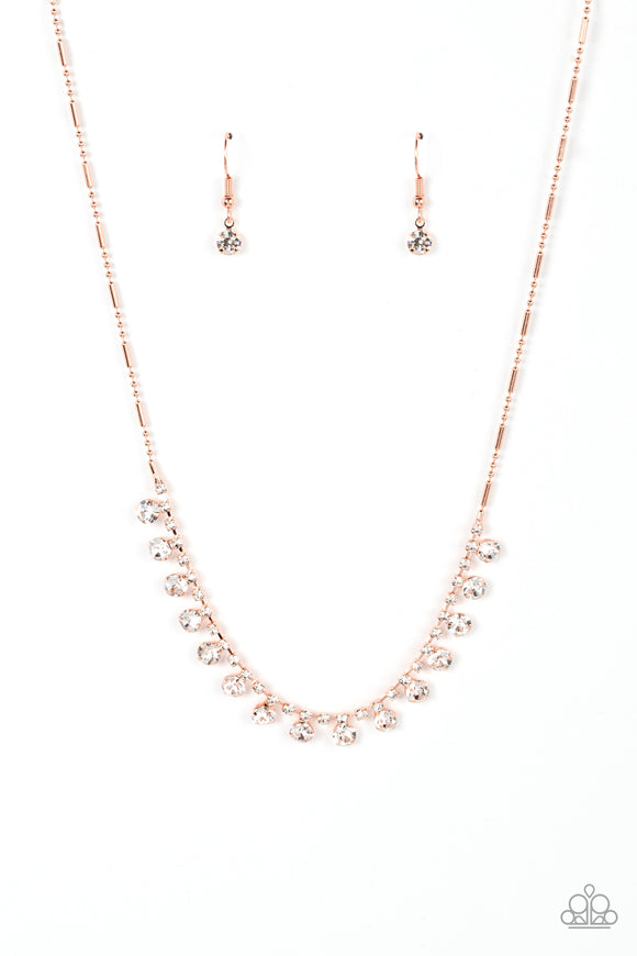 Paparazzi Necklace - Cue the Mic Drop - Copper