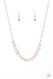 Paparazzi Necklace - Cue the Mic Drop - Copper