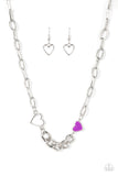 Paparazzi Necklace - Little Charmer - Purple